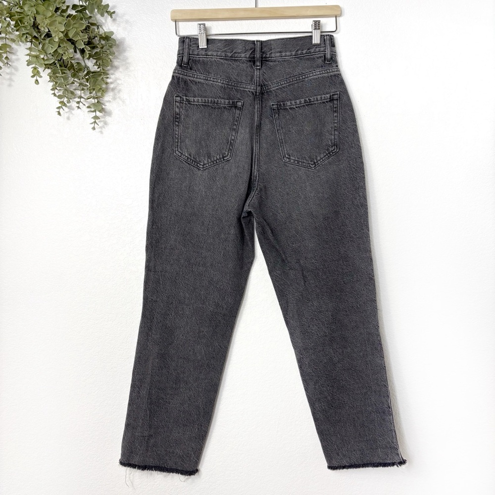 PACSUN‎ • Eco Black Two-Tone High Waisted Straight Leg Jeans - Picture 6 of 7